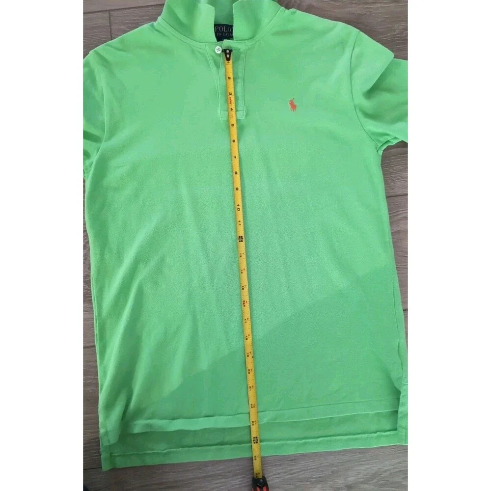 POLO RALPH LAUREN SHIRT SIZE YOUTH XL LIME W/PONY LOGO  EUC